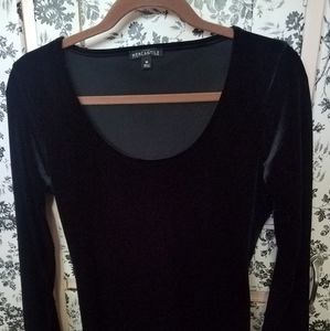 🖤 J. Crew Mercantile velvet black bodysuit full butt coverage